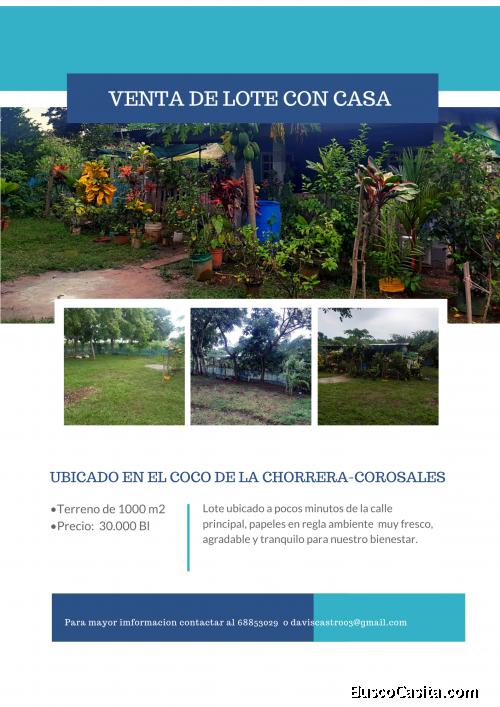 Se vende lote con casa 