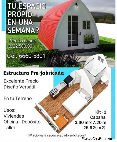 CASA Pre-Fabricada hechas en  Panamá kit1 y 2