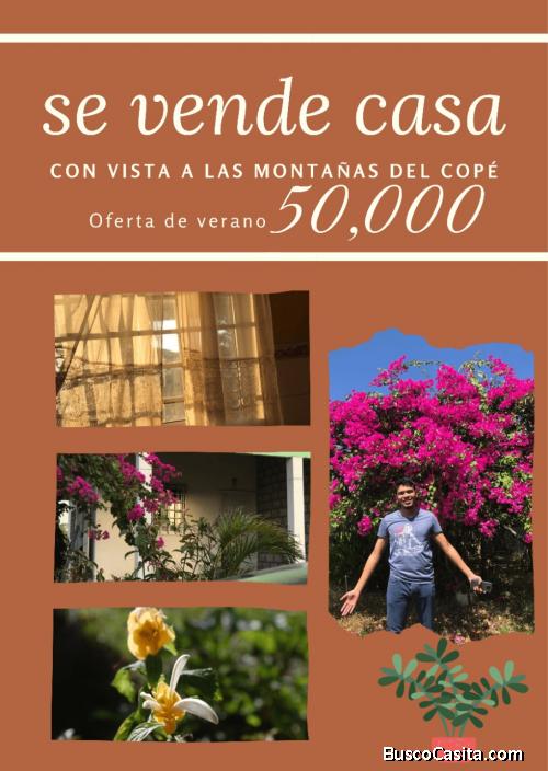 Hermosa casa de campo con vista a las montañas del Copé