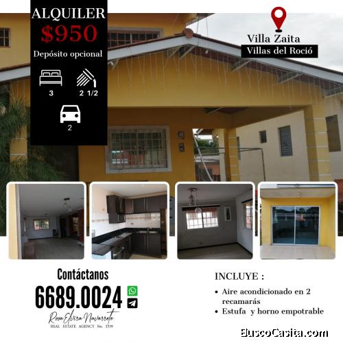 ALQUILER DE CASA VILLA ZAITA- VILLAS DEL ROCIÓ  