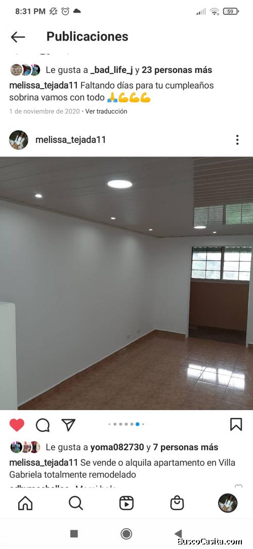 Se vende apartamento en Villa Gabriela