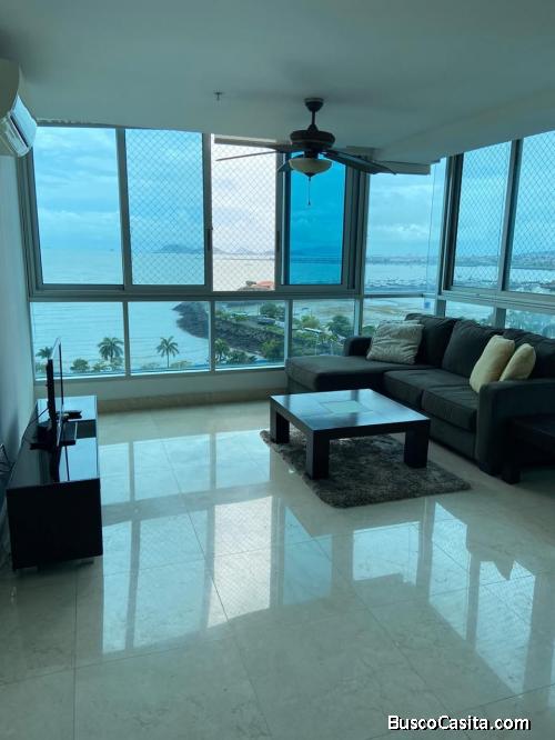 Avenida Balboa Alquilo Bonito Apartamento Vista al Mar AMOBLADO.$1600