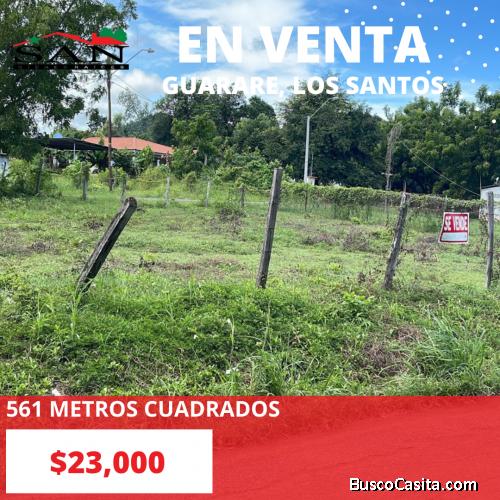 Terreno en Venta en Guarare, Los Santos