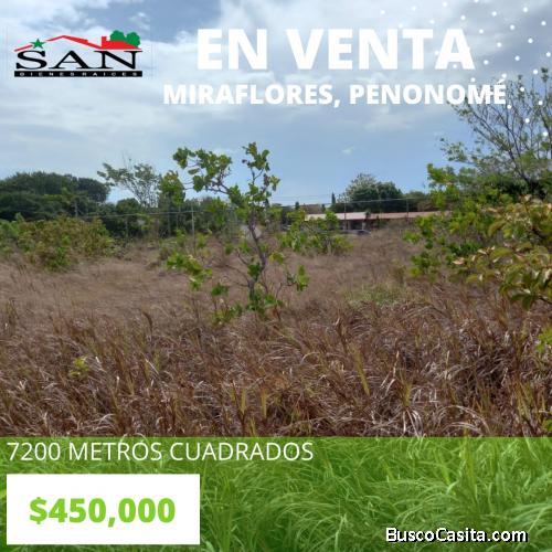 Terreno en Venta en Miraflores de Penonomé