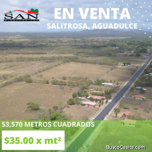 Terreno en venta en Salitrosa de Aguadulce