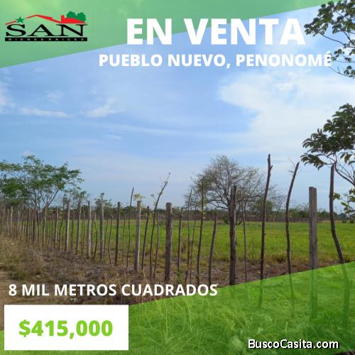 Terreno en Pueblo Nuevo de Penonomé