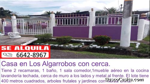 Se alquila casa con cerca