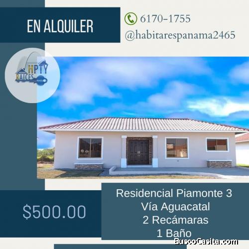 Se Alquila casa en Piamonte (Vía Aguacatal) 