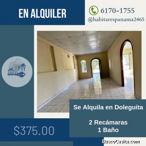 Se Alquila casa en Doleguita, David.