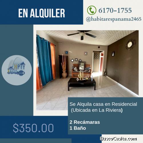 Se Alquila casa en  (La Riviera) 