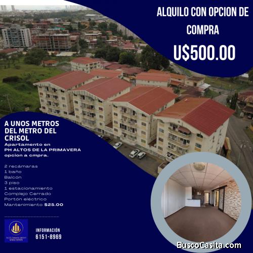 VENDO APARTAMENTO EN PH LA PRIMAVERA EL CRISOL