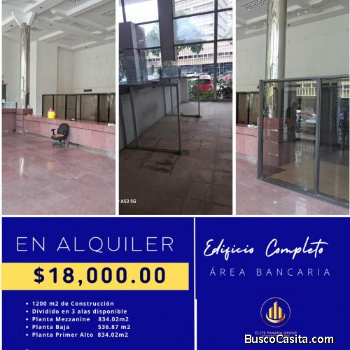ALQUILO EDIFICIO EN ZONA BANCARIA