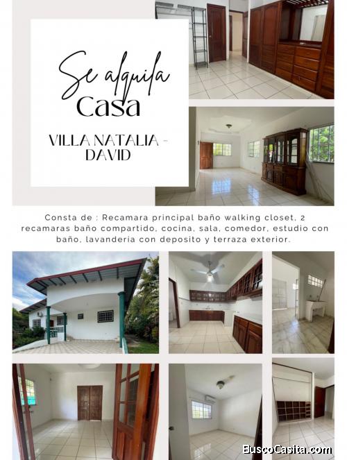 SE ALQUILA CASA EN (área de plaza terronal)