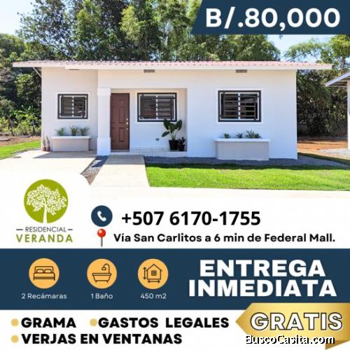 CASA PARA ENTREGA INMEDIATA EN DAVID, CHIRIQUÍ.