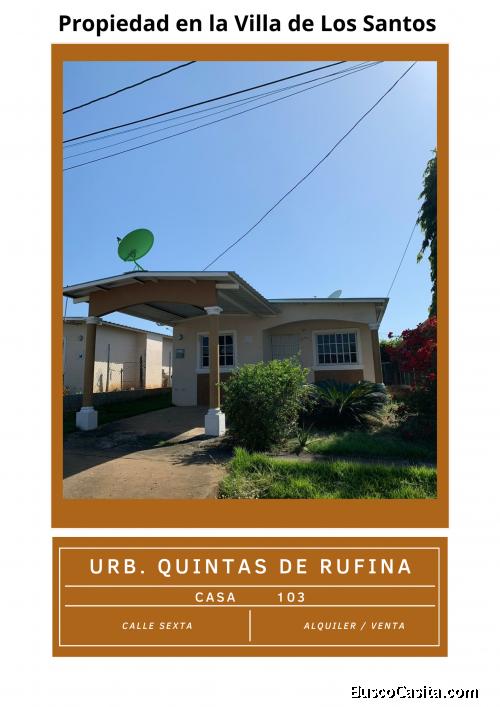 Casa en venta Villa de Los santos, Negociable