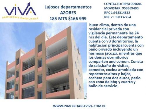 departamentos de lujo en azores arequipa