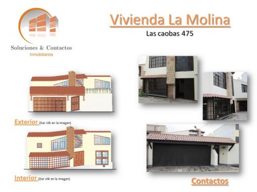 VENDO CASA EN LA MOLINA