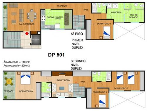 Quimperu vende dúplex en proyecto de 200m2 en Surco, cerca a parques.