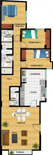 Quimperu vende ultimo departamento de 107m2 en Surco. Segundo Piso!