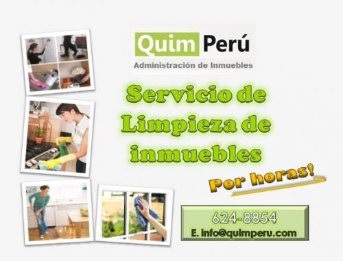 Quimperu - Servicio de limpieza de inmuebles por horas!