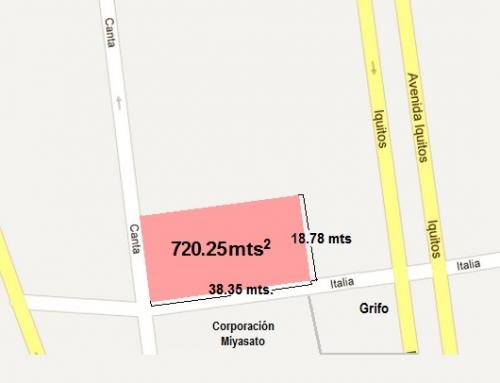 VENDO TERRENO (ESQUINA) EN ZONA COMERCIAL DE LA VICTORIA 