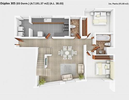 Quimperu vende hermoso duplex de estreno con 2 terrazas - San Borja.