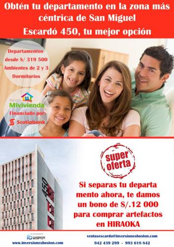 Departamentos para entrega en noviembre 2017