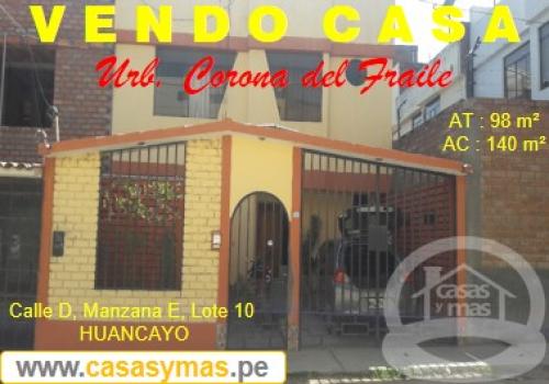 Vendo Casa en urb. residencial planicie del fraile- Huancayo