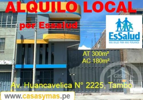 LOCAL COMERCIAL EN ALQUILER POR ESSALUD-HUANCAYO