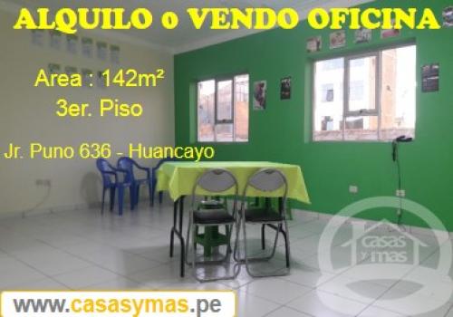 ALQUILO O VENDO OFICINA CENTRICA-HUANCAYO