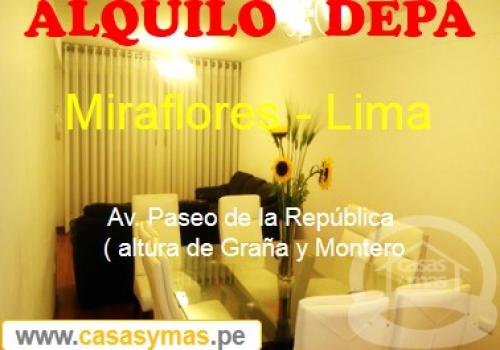 Alquilo Departamento en Miraflores Lima