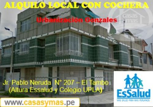 CasasyMas alquila departamento o Local en Huancayo