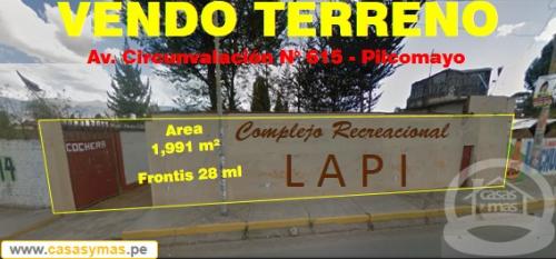 Remato terreno comercial en Pilcomayo, Huancayo