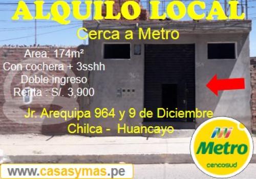 ALQUILO EXCELENTE LOCAL CERCA A METRO