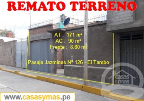 REMATO CASA COMO TERRENO POR SUMAR Y NEMESIO