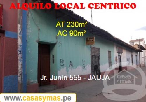 ALQUILO LOCAL COMERCIAL EN EL CENTRO DE JAUJA