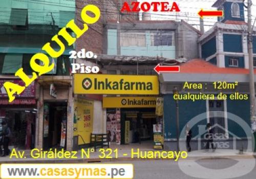ALQUILO LOCAL y/o AZOTEA CENTRICO – HUANCAYO: