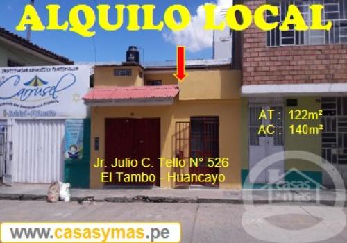 ALQUILO LOCAL POR LA DIRESA – HUANCAYO: