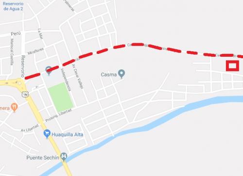 VENDO TERRENO EN ESQUINA DE 147m2. CASMA