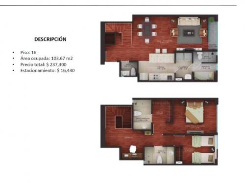 Duplex en venta Avenida Pardo Miraflores
