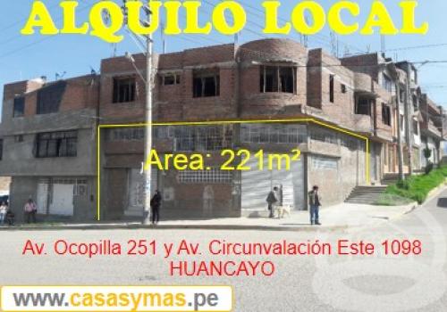 ALQUILO LOCAL EN OCOPILLA – HUANCAYO, PERU: