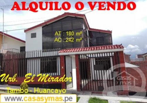 ALQUILO O VENDO LINDA CASA EN URB. EL MIRADOR- HUANCAYO