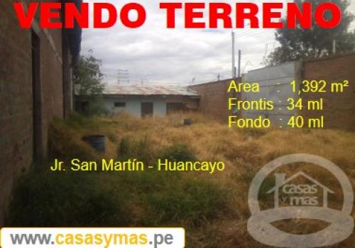 TERRENO EN VENTA EN SAN CARLOS – HUANCAYO 
