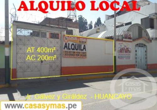 	 ALQUILO LOCAL EN  HUANCAYO: