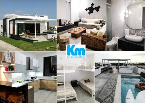 VENTA CASA AMOBLADA DE PLAYA CON PISCINA-EL CORAL KM 94.3 
