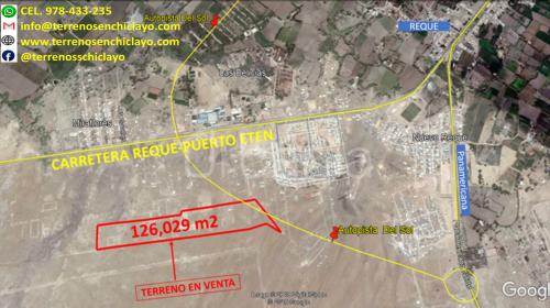  Venta de Terreno en Reque
