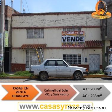 REMATO CASA COMO TERRENO EN SAN CARLOS – HUANCAYO