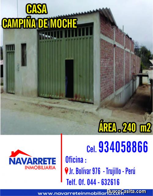 VEND CASA CAMPIÑA DE MOCHE