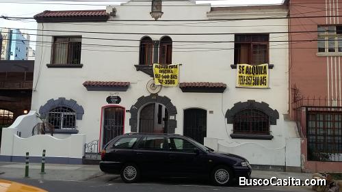 ALQUILO LOCAL DE 2 PLANTAS EN MIRAFLORES