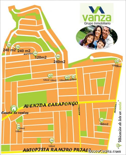 Venta de Terreno en San Antonio de Carapongo